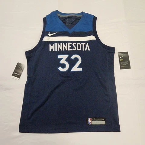 Nike Minnesota Timberwolves Jersey Large Youth 14-16 Karl Anthony Towns 32 NBA Cover