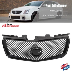 Front Grille Bumper For 2008-2013 Cadillac CTS Gloss Black Grill Plastic Painted - Bild 1 von 10