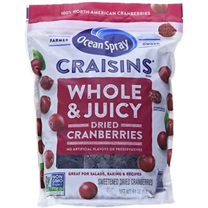 Nuevo Ocean Spray Craisins Arándanos Secos Enteros y Jugosos 64 OZ Paquete de 1 - Imagen 1 de 2