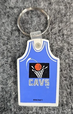 Vtg Cleveland Cavaliers Key Chain Wincraft Cavs NBA Blue Jersey 90s Y2K Rubber - Image 1 of 4