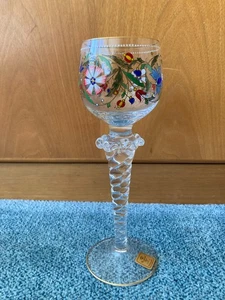 Theresienthal Bavaria Germany Meistergläser H21 Blumen Dekor - Bild 1 von 3