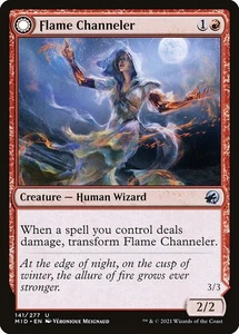 (1x FOIL) FLAME CHANNELER / EMBODIMENT OF FLAME - Innistrad MID – MTG Magic Card - Picture 1 of 5