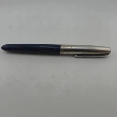 Pluma Estilográfica Parker Azul Tapa Inoxidable De Colección Clásica Escritor Coleccionable EE. UU. Foto 1 de 4