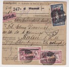 Memel, Paketkarte nach Berlin