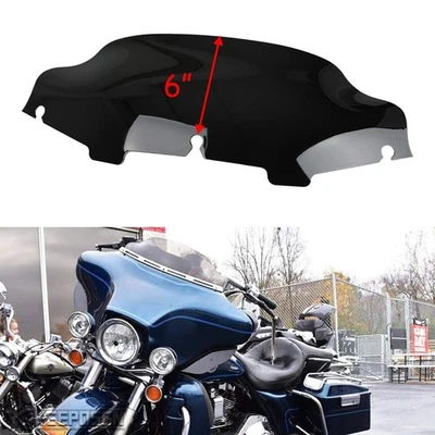 Parabrisas ondulado de 6" para Harley 1996-2013 Ultra Classic Electra Glide Foto 1 de 4