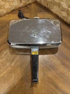 Máquina de galletas gofrera italiana vintage VITANTONIO PIZZELLE CHEF 300A, probada funciona Foto 1 de 4