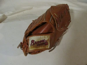 ATLANTA BRAVES Wheaties Baseball Glove PREOWNED LITE WEAR - Picture 1 of 4