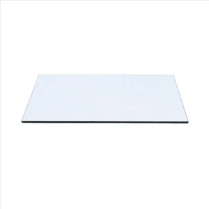 14" X 20" Rectangle Clear Tempered Glass Table Top 3/8" Thick - Flat Polish Edge - Picture 1 of 5