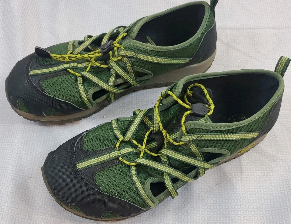 Sandalias Chaco Water Shoes 0115 Verde Negro Jóvenes Niños Talla 6 Sin cordones Secado Rápido Foto 1 de 4