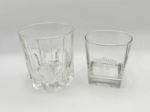 Set of 2 Whiskey Glasses Jack Daniels Single Barrel and Crown Royal - Picture 1 of 7