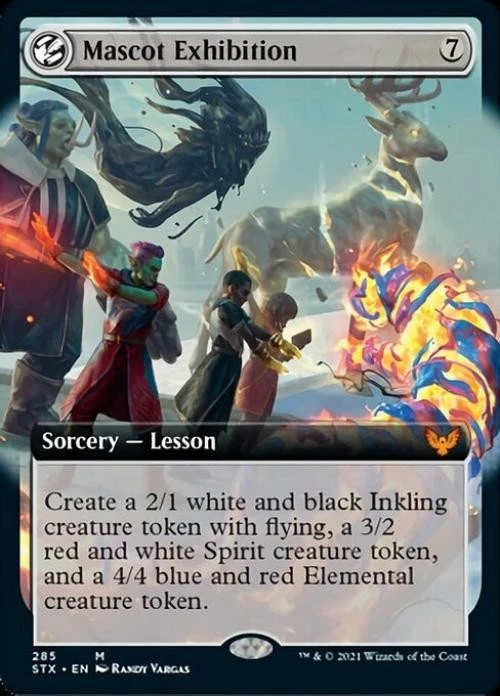 Mascot Exhibition (Extended Art) -Foil Light Play MTG Strixhaven - Image 1 of 1