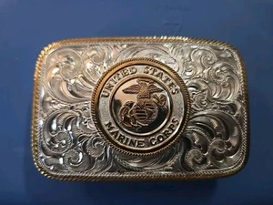 USMC Gürtelschnalle Vintage - Bild 1 von 3