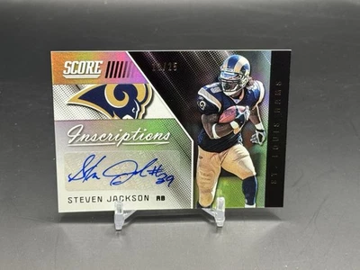 2019 Panini Score Steven Jackson Inscriptions Auto /25 Rams - Image 1 of 2