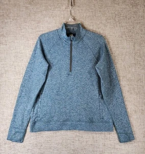 Lululemon Engineered Warmth Half Zip Sweater Womens 10 Submarine White EUC - Picture 1 of 13