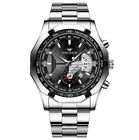 Luxury Men's Watches Stainless Steel Date Waterproof Sport Quartz Wristwatch New