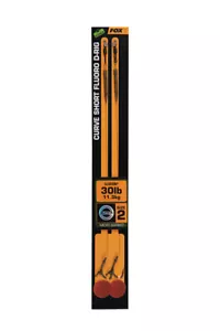 Fox EDGES™ Curve Short Flouro D-Rigs Gr.2 Karpfenrig Karpfenmontage für Wafter - Bild 1 von 2