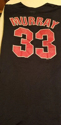 Vintage CLEVELAND INDIANS MURRAY batter Warmup Jersey XL button - Image 1 of 4