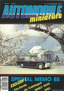 AUTOMOBILE MINIATURE N° 43 SPECIAL MEMO 88 : EXCLUSIF FAC-SIMILE DINKY TOYS - Imagen 1 de 1