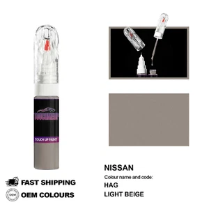 PARA NISSAN LIGHT BEIGE HAG Retoque Pintura Pluma Cepillo Fix Kit Scratch Chi... - Imagen 1 de 8