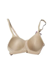 Hanes Bra Nude Sz Small X-Temp Cooling All Day Wirefree New - Picture 1 of 4