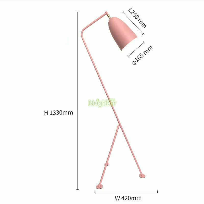 Modern Grasshopper LED Floor Lamp Triangle Lights Greta Magnusson Grossman Light - Image 1 of 1