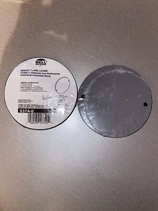 (2-Pack) Bell Outdoor 5374-0 4 Round Blank Weatherproof Cover - Picture 1 of 2