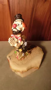 HERMOSA ESCULTURA DE PAYASO PELIRROJO REZANDO RON LEE 1986 DE COLECCIÓN - Imagen 1 de 12
