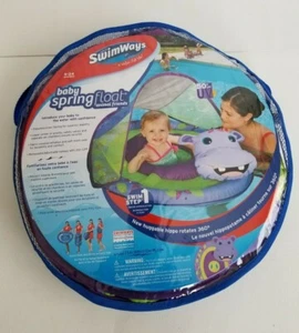 Swimways Baby Frühling Baldachin Float Nilpferd Tier Freunde Tragetasche (9-24 Monate) NEU - Bild 1 von 2