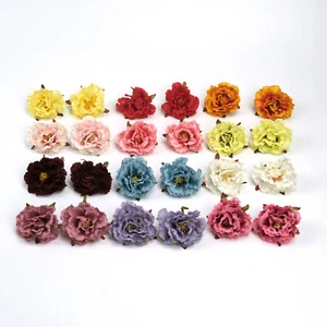 12Color 6cm Artificial Silk Carnation Flower Head DIY Wedding Decor Fake Flower - Picture 1 of 24