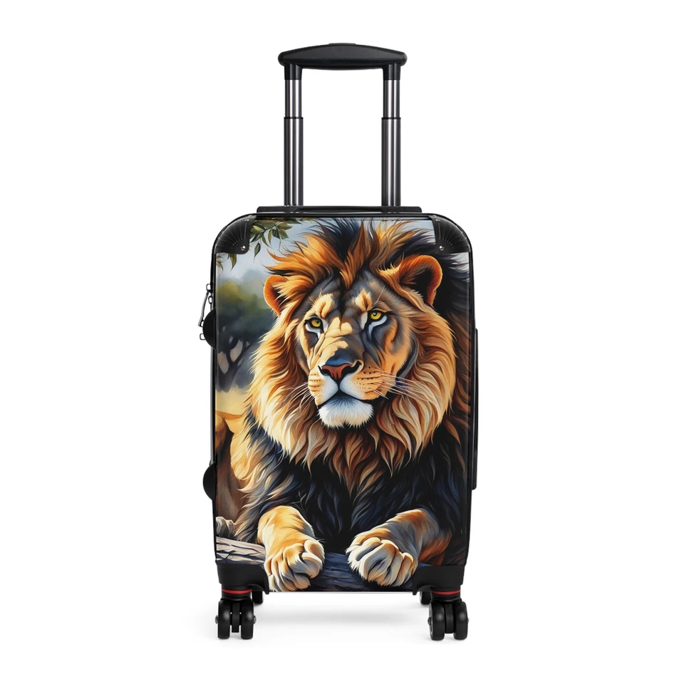 Roaring Lion Suitcase | Safari Travel Luggage | Wild Animal Design  - Image 1 of 1
