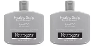 Paquete de 2 champú de renovación rápida para cuero cabelludo saludable Neutrogena con proteína de guisante 12 fl oz - Imagen 1 de 2