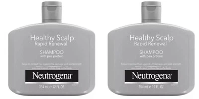 2 Pack Neutrogena Healthy Scalp Rapid Renewal Shampoo with Pea Protein 12 Fl Oz - Image 1 of 2