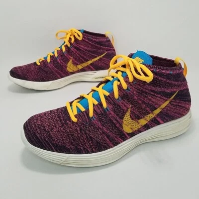Nike Lunar Flyknit Chukka Mid Top Sneakers Men's size 9.5 Multicolor 554969 085 - Image 1 of 4
