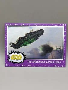 2017 Topps Star Wars Journey Last Jedi Purple #109 Millennium Falcon Flees - Picture 1 of 2