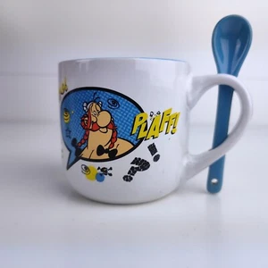 Parc Asterix 2014 Ceramic Mug/Cup With Spoon - Obelix - Picture 1 of 5