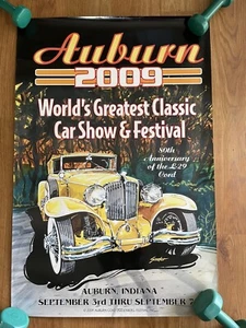 2009 Auburn Cord Duesenburg Automobile Car Show Festival Indiana 36 x 24 Poster - Bild 1 von 8