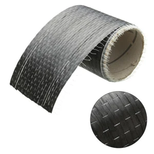 Carbon Fiber 12K Uni Directional Cloth Fabric 10x270CM 200GSM 4700Mpa 250Gpa - Foto 1 di 6