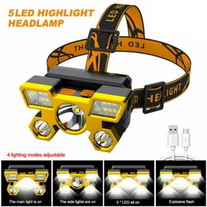 750000LM COB LED Headlamp Rechargeable Head Light Flashlight Torch Lamp