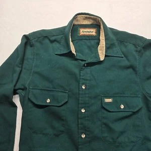 Vintage 90s Remington Shooting Hunting Button Down Green Shirt Men's Large - Bild 1 von 7