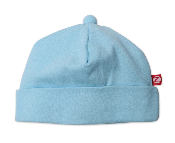 Zutano Niño 12 18 Meses Bebé Aqua Pastel Azul Sólido Sombrero Beenie Accesorio Clásico Foto 1 de 1