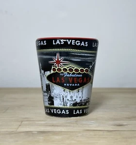 Las Vegas Nevada 3D Ceramic Shot Glass Souvenir Gift Bar - Picture 1 of 8