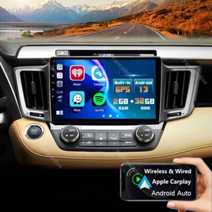 For Toyota RAV4 2013-2018 Apple Carplay Car Stereo Radio GPS BT 10.1" Android 13 - Picture 1 of 16