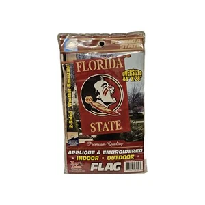 Florida State University Seminoles Applique & Embroidered Flag XLARGE 44" x 28" - Picture 1 of 3