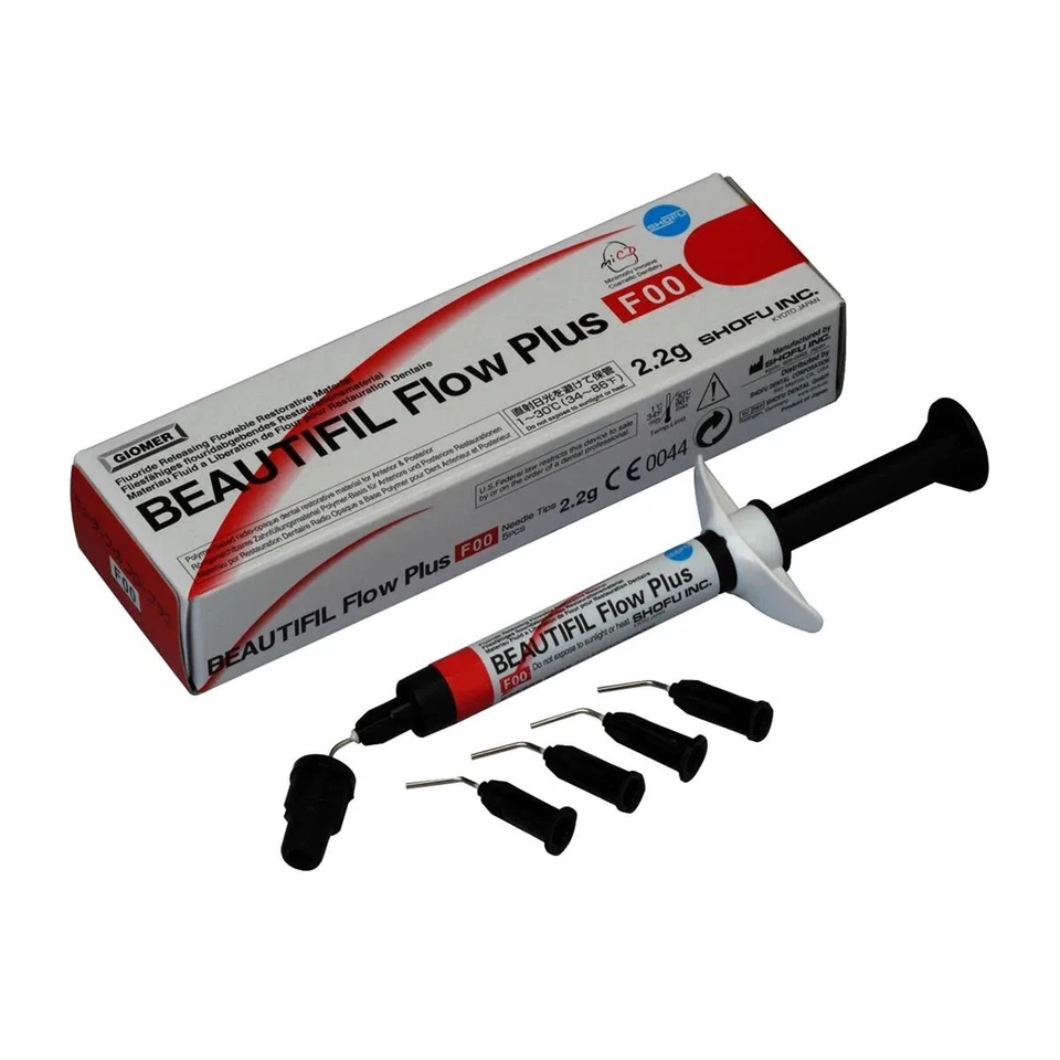 BEAUTIFIL Flow Plus F00 Zero Flow flowable Restorative 2.2g Syringe + Tips SHOFU