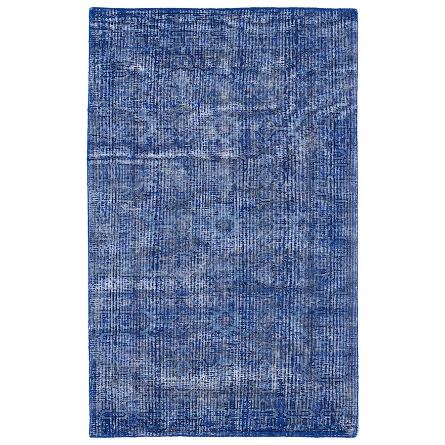 Alfombra de área de restauración Kaleen RES04, azul, 5'6"x8'6" - RES04-17-5686 Foto 1 de 1