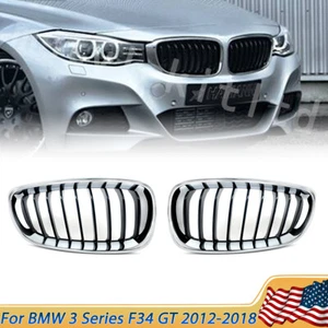Pair Front Kidney Grill For BMW 3 Series F34 3 Series GT 2014-2018 - Foto 1 di 15