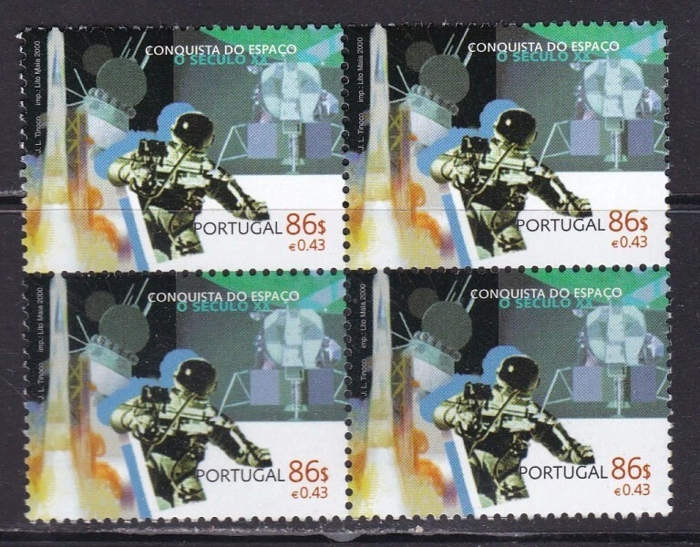 PORTUGAL - 2001 - YVERT 2368 - Conquista del Espacio - Bloque 4 - MNH - Imagen 1 de 1