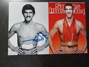 MARK SPITZ Hand Signed Autograph 4X6 Photo - OLYMPIC 9 TIME GOLD MEDAL SWIMMER 