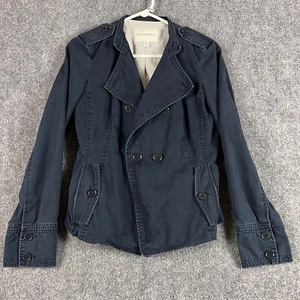 Banana Republic Jacke 6 Damen Twill Zweireiher Langarm Blau Taschen - Bild 1 von 14