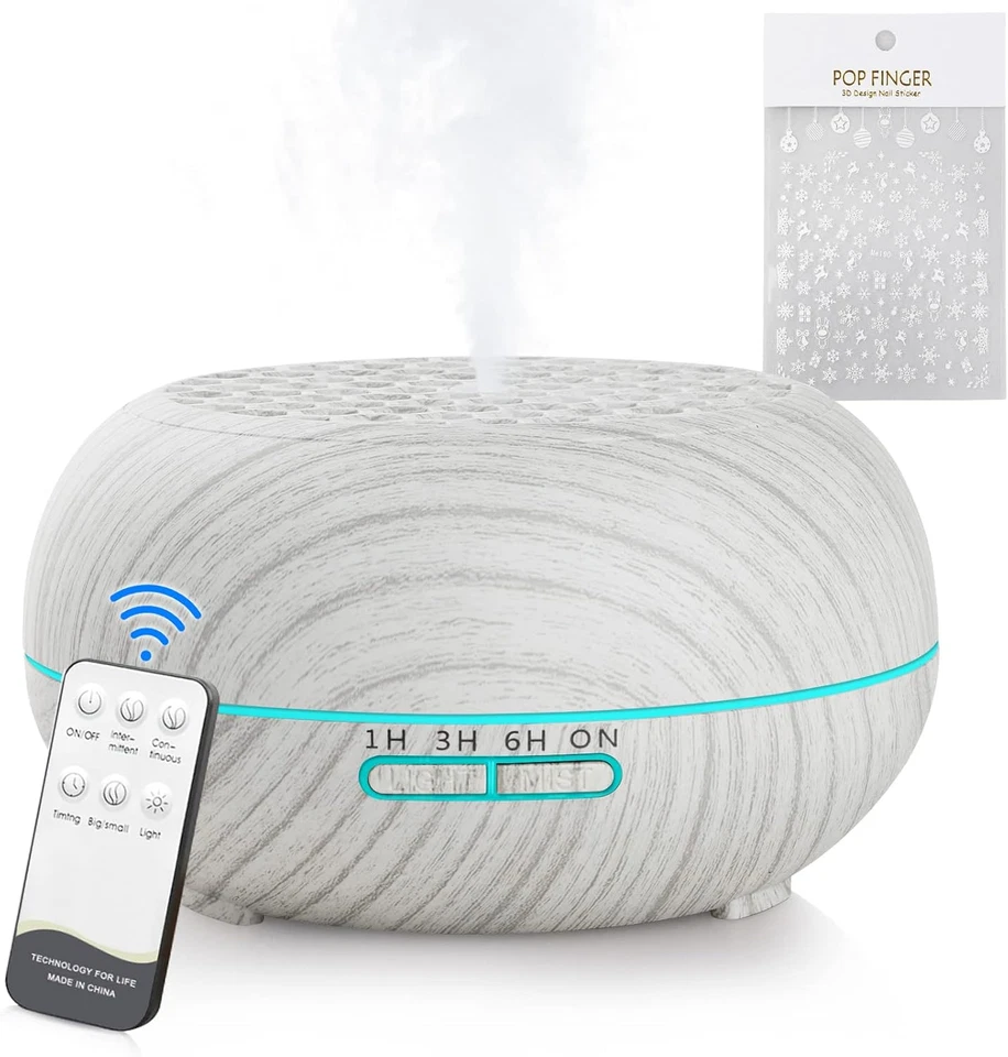 Diffusore Atomizzatore Di Oil Essenze 550 Ml, Vaporizzatore 7 Colori Led,Diffuso - Immagine 1 di 4